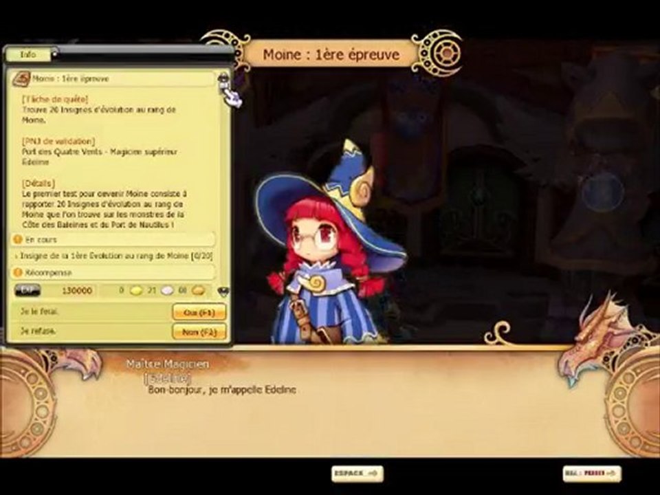 Dragonica - Changement classe Moine