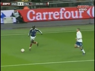 Inglaterra - Francia amistoso segundo gol