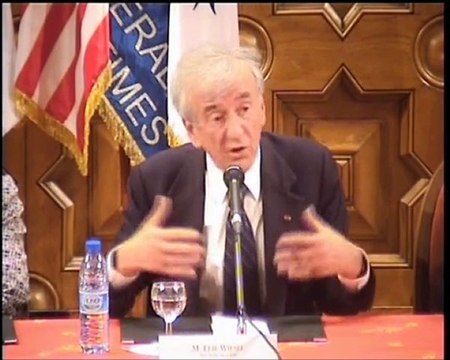 Elie Wiesel - intervention au C-U-M Nice - partie 1