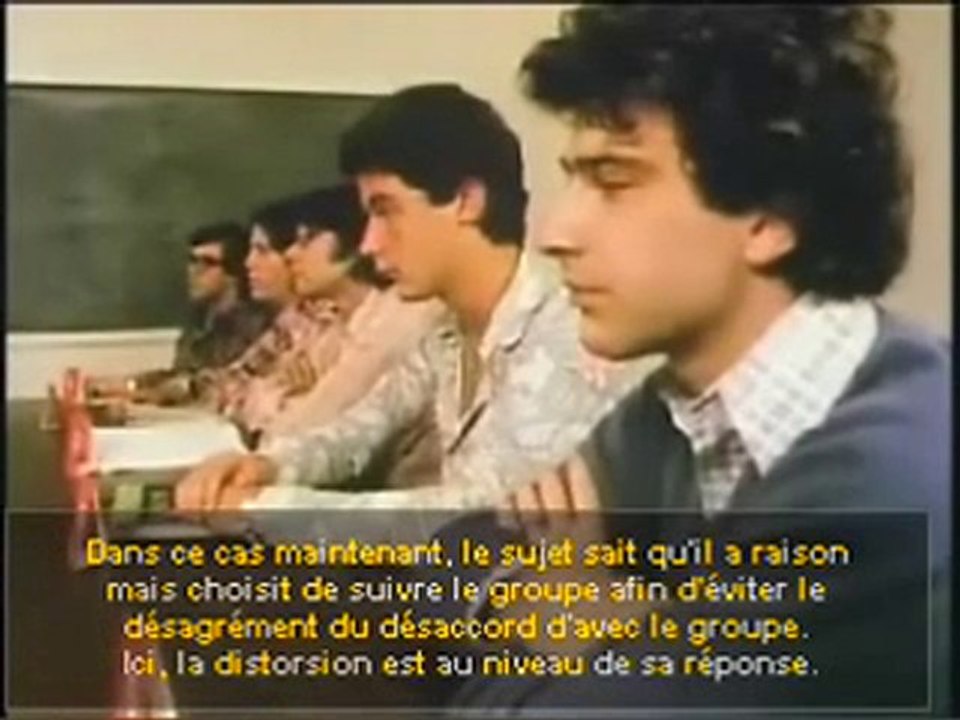 expérience de Ash, le conformisme  Tyrannie de la majorité