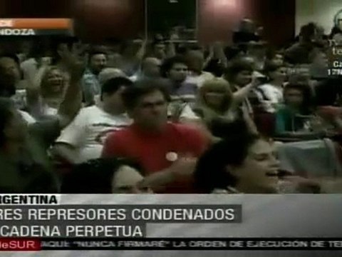 Tres represores argentinos fueron condenados a cadena perpetua