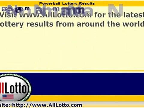 Powerball Lottery Drawing Results for November 17, 2010