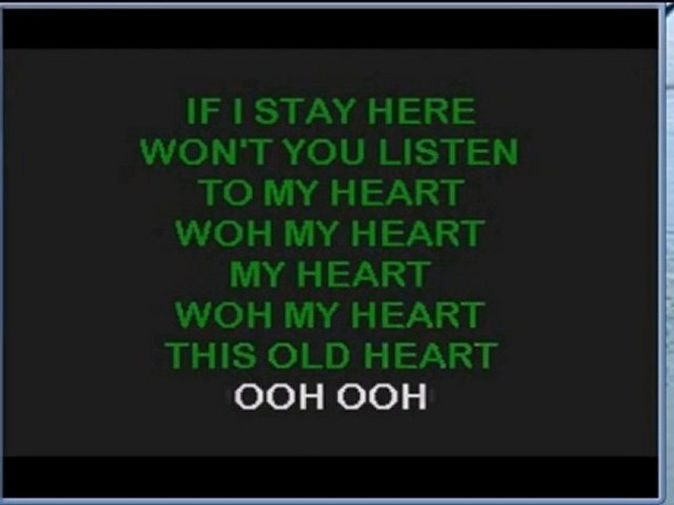 Rod Stewart - I Dont Want To Talk About it  KARAOKE