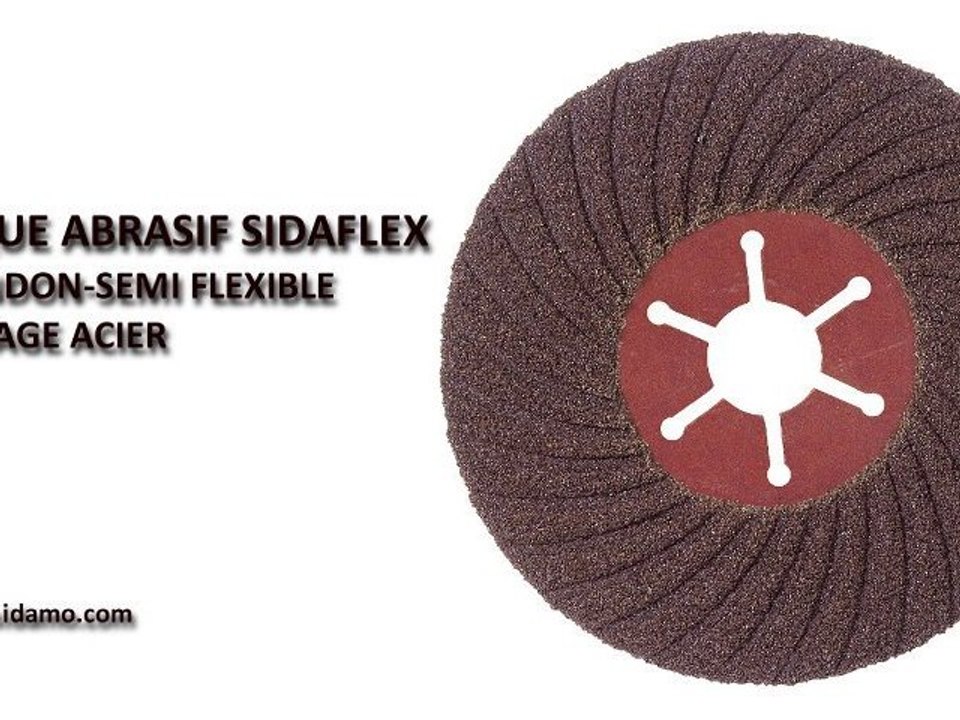 Disque abrasif Sidamo Sidaflex ponçage acier