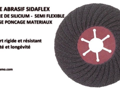 Disque abrasif Sidamo SIDAFLEX ponçage matériaux
