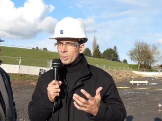 Début des travaux de la piscine du Cateau