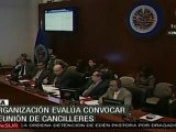 OEA podría convocar a reunión de Cancilleres, en conflicto