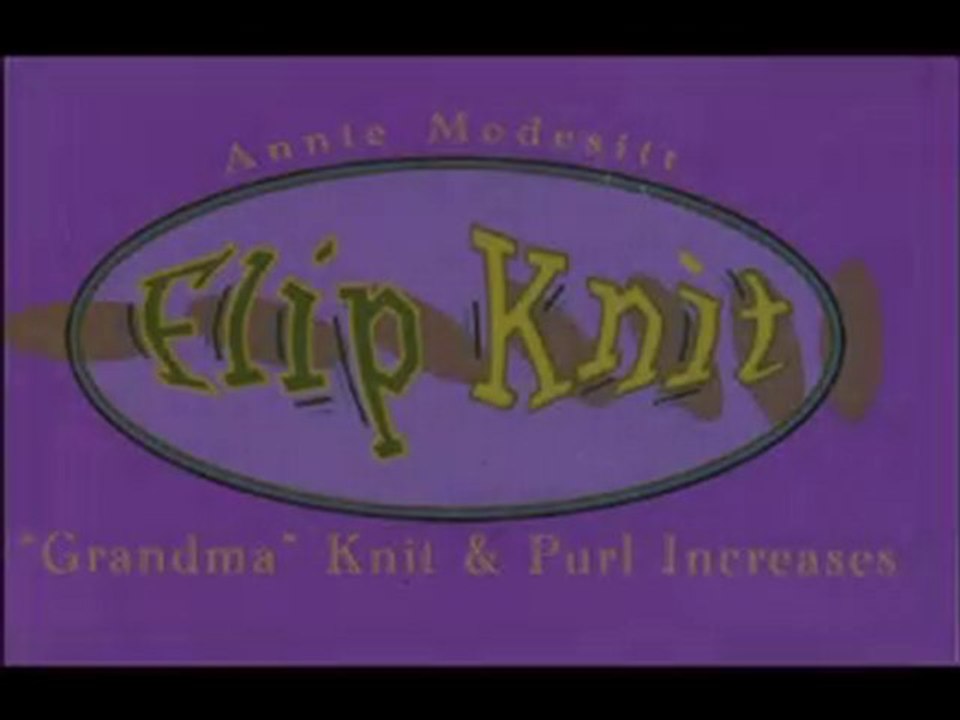 Flipbook - Tricot : AUGMENTATION A L'ENDROIT ET A L'ENVERS