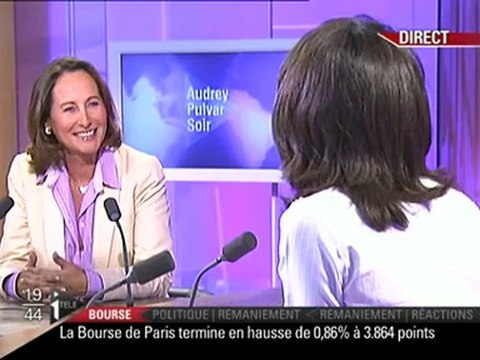 Ségolène Royal invitée d'Audrey Pulvar (itélé) 15/11/2010