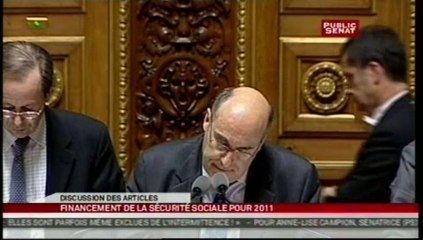 SEANCE,Projet de loi de finance de la sécurité sociale pour 2011