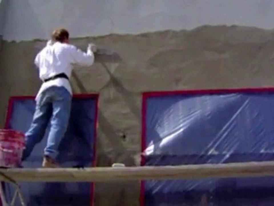 how to apply stucco, also an old video befor 1080