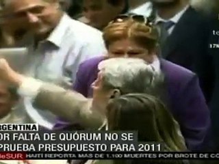 Escándalo en Congreso argentino, diputada golpea a un colega y no aprueban presupuesto