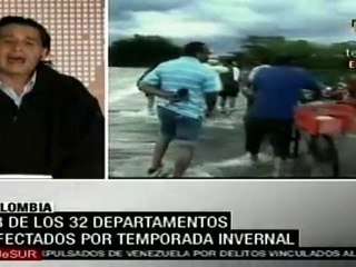 Crítica situación en Colombia por el recrudecimiento de las lluvias