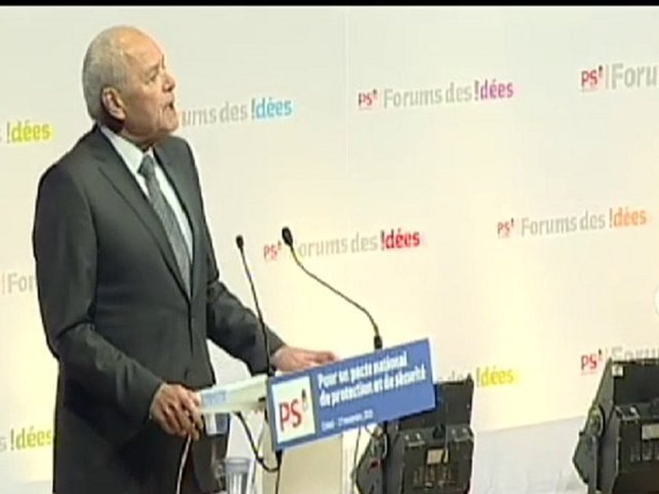 Laurent Cathala au forum des idées sur la sécurité