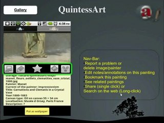 QuintessArt - Galerie d'Art/Musée virtuel pour Android