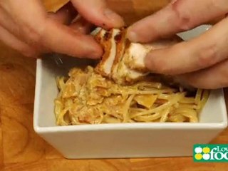 Pistachio Crusted Chicken with Pumpkin Linguine