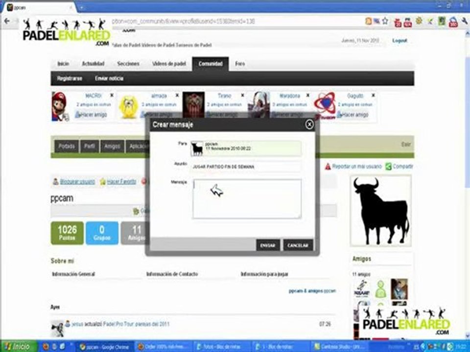 Tienda padel en Sevilla-Padelenlared-Mensajes