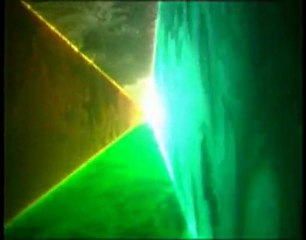 Laser RGB animação tridimensional