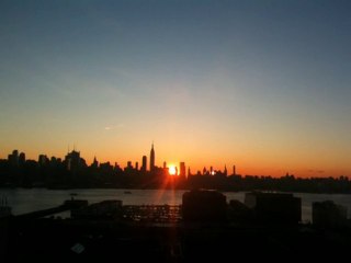 Sunrise view Manhattan at 6.54 the 19 of november