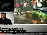 Violentas marchas en Haití contra las fuerzas de la ONU