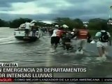 En emergencia 28 departamentos colombianos por lluvias