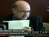 Insulza: Costa Rica y Nicaragua no deben usar fuerzas militares para solucionar el conflicto