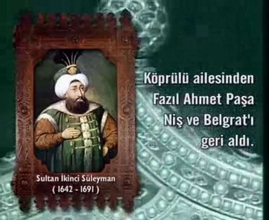 Sultan İkinci Süleyman Han.