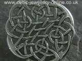 Sterling silver celtic brooch DPS042