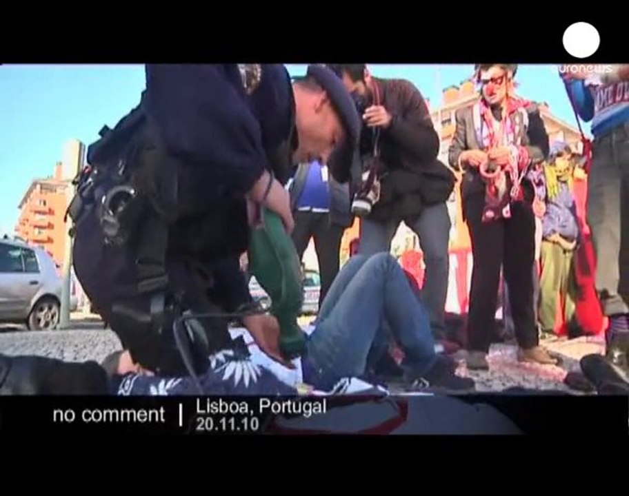 Anti-NATO protests in Lisbon - no comment