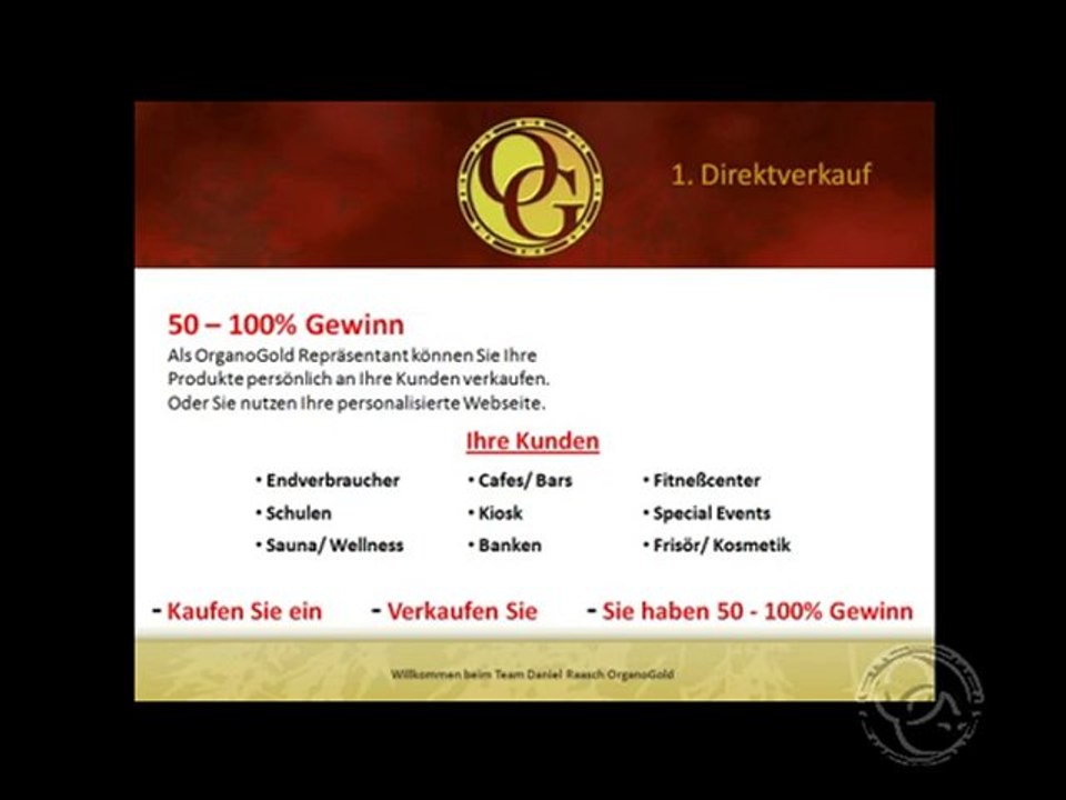 OrganoGold Geschaeftspraesentation
