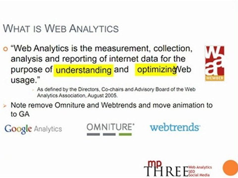 Web Analytics Training at Silicon Valley Code Camp