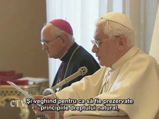 Benedict al XVI-lea: Episcopii să lucreze în colegialitate
