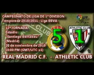 Jor.12: Real Madrid C.F. 5 - Athletic 1 (20/11/10)