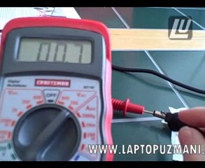 laptop dc adaptor voltaj olcumu