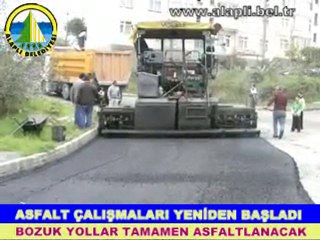 ALAPLI BELEDİYESİ ASFALT ÇALIŞMALARINA YENİDEN BAŞLADI