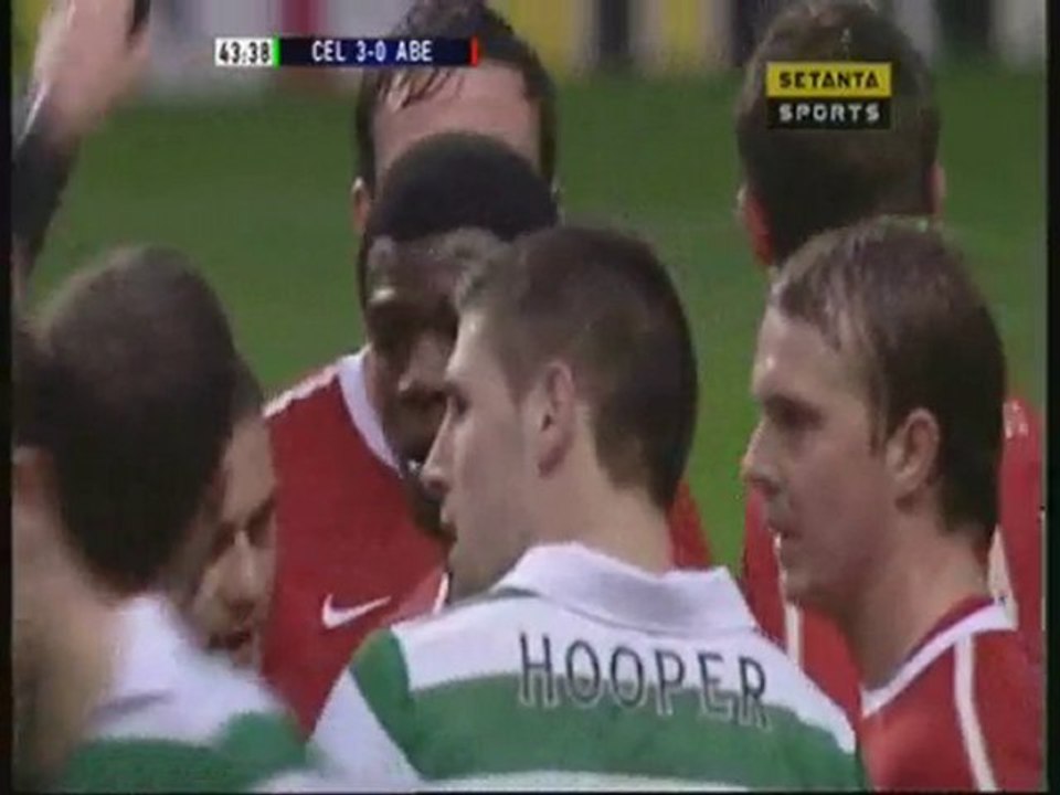 Hooper Yellow Card v Aberdeen