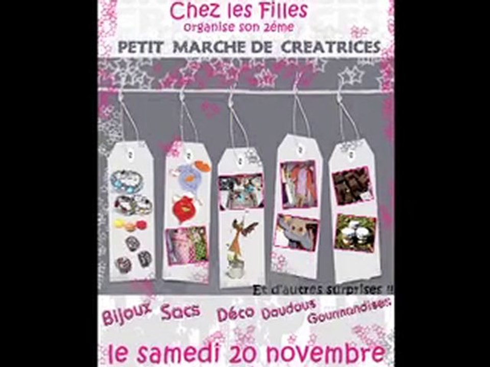 "Chez les Filles", Petit marché de créatrices.