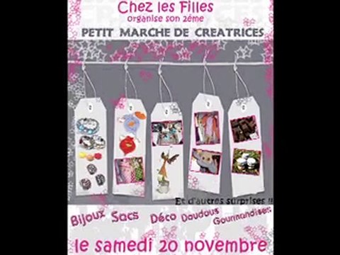 Chez les Filles , Petit marché de créatrices.