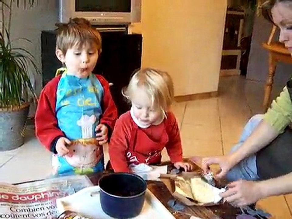 le gâteau au chocolat...