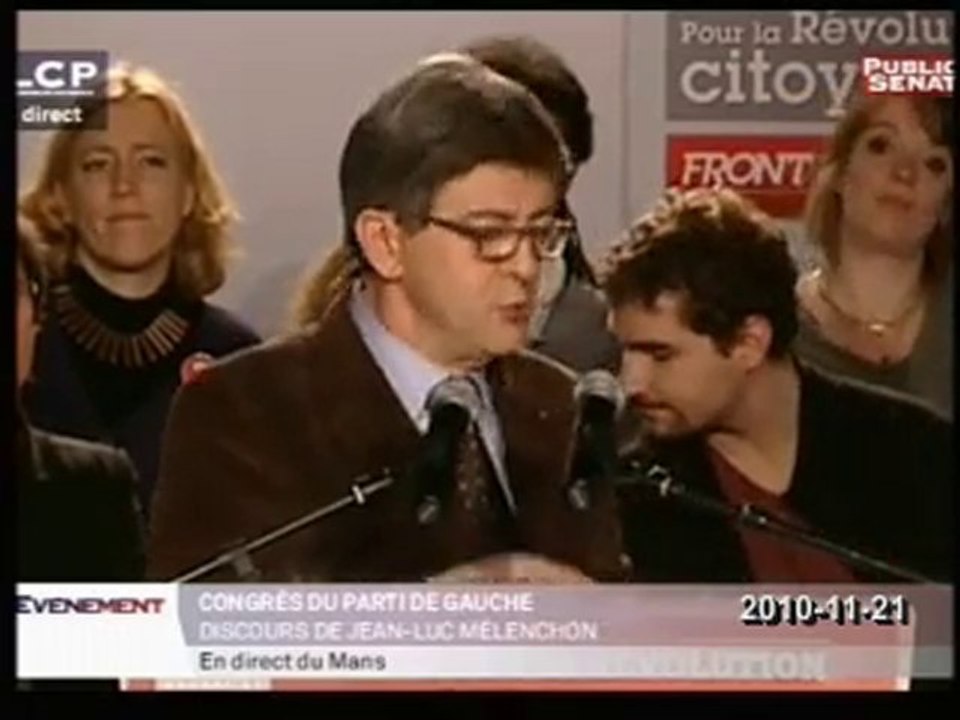 Jean-Luc Mélenchon au congrès du PG (extrait 2/2)