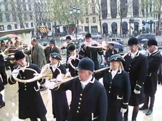 Aubade de trompes de chasse sur le parvis de la Madeleine- 4