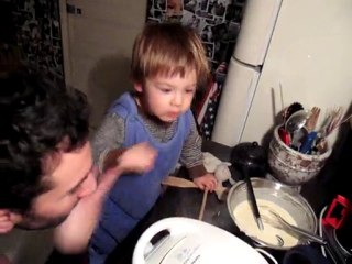 Aristide fait des gauffres