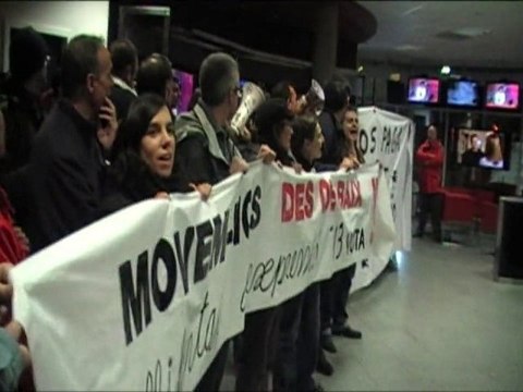 Acció de Des de Baix a TV3 per la llibertat d’expressió