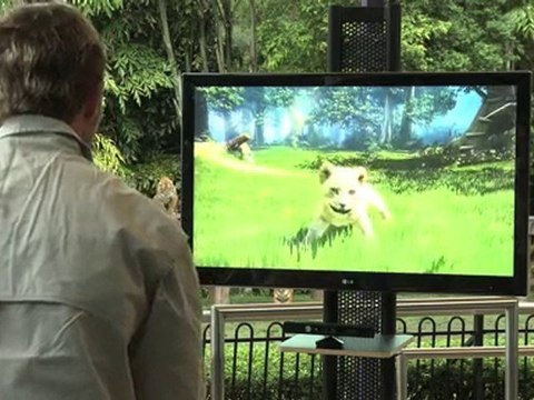 Zoo Keeper playing Kinectimals for Xbox 360