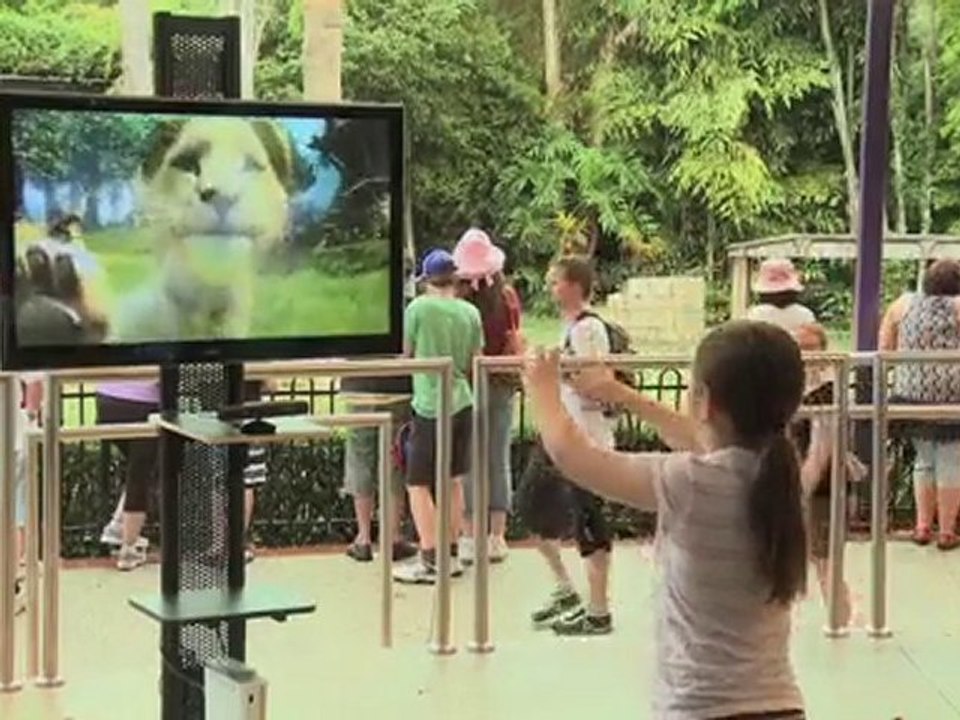 Xbox Kinect - Kinnectimals. You are the controller.