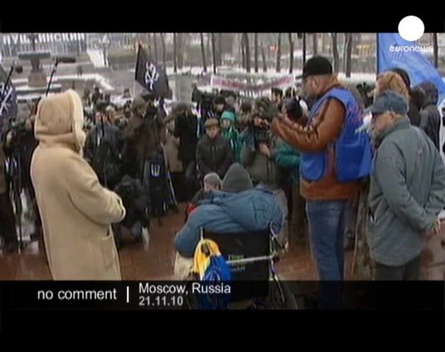 50 people demonstrate in Moscow to support... - no comment