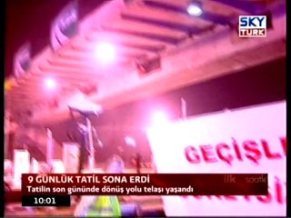9 Günlük Tatil Sona Erdi