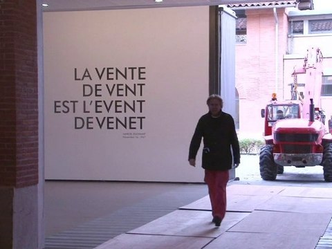 Inauguration de l'exposition Bernar Venet aux Abattoirs