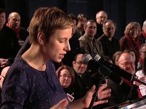 Clémentine Autain au Congrès du Parti de Gauche (Le Mans)