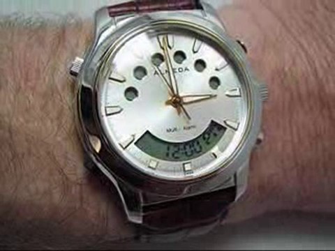 Almeda Time Multiple Vibrating Alarm Watch